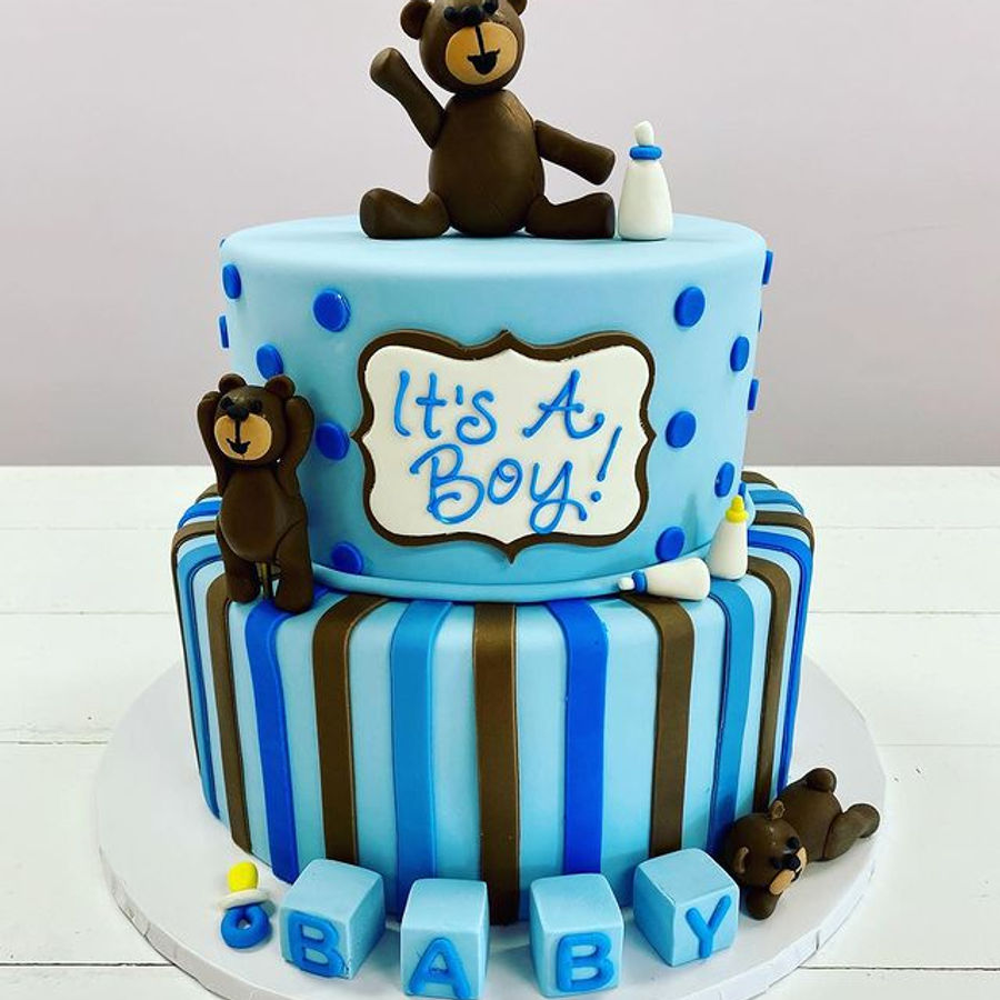 Baby shower cake by Sweet Escape Cake Company, Indianapolis