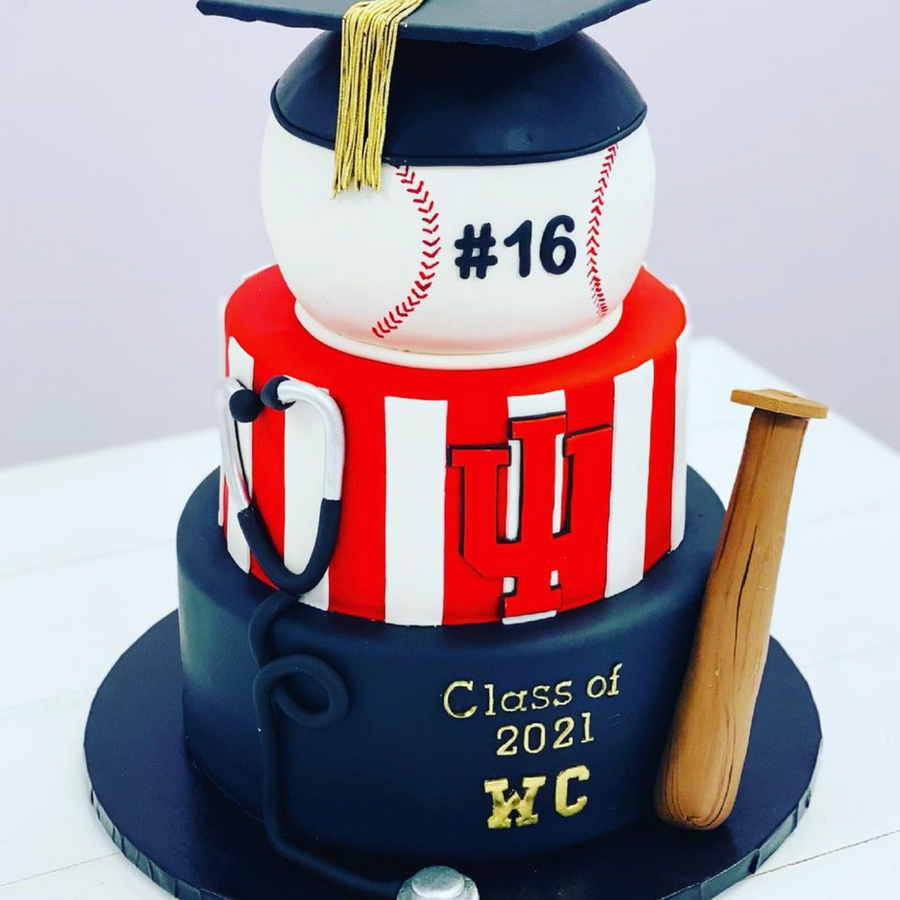 Graduation cake by Sweet Escape Cake Company, Indianapolis