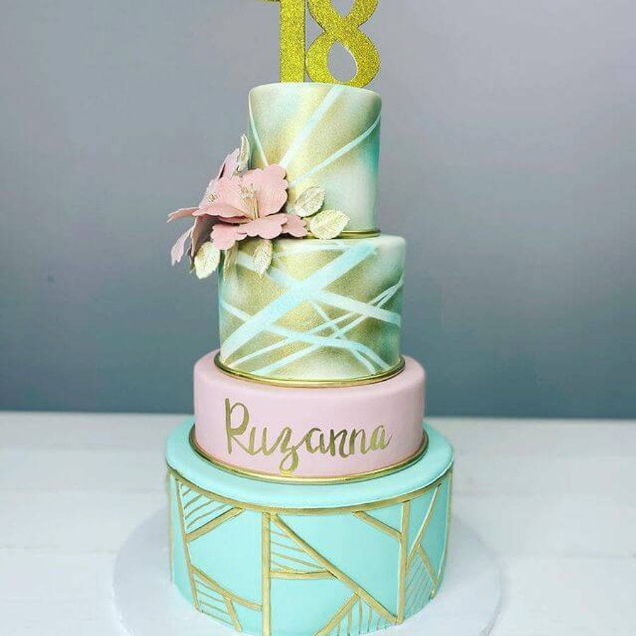Birthday cake by Sweet Escape Cake Company, Indianapolis