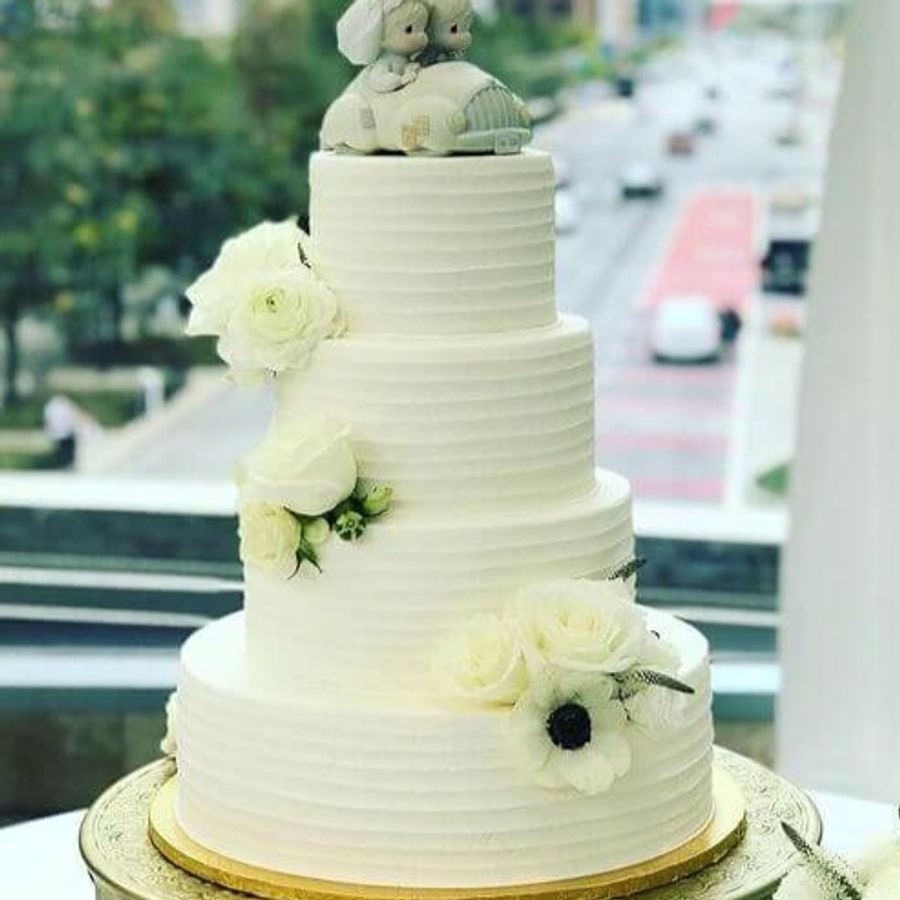 Wedding cake by Sweet Escape Cake Company, Indianapolis